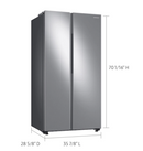 Samsung 23 cu. ft. Smart Counter Depth Side-by-Side Refrigerator in Stainless Steel