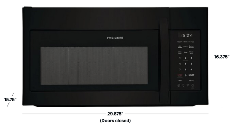 Frigidaire - 1.8 Cu. Ft. Over-The-Range Microwave - Black