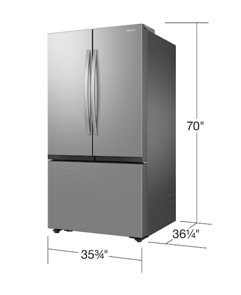 Samsung 32 cu. ft. Mega Capacity 3-Door French Door Refrigerator with In-door Beverage Center in Stainless Steel