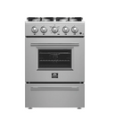 Forno Breno 24-Inch Freestanding Gas Range, Compact Design, Energy Efficient FFSGS6272-24