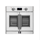 Forno Gallico 30-Inch Electric French Door Wall Oven, Stainless Steel, True Convection, Air Fry, Self-Cleaning FBOEL1371-30