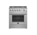 FORNO Giovanni 30-inch Gas Range Stainless Steel, 5 Burners 67,000 BTU, 4.32 cu.ft. Convection Oven FFSGS6274-30