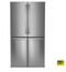 GE Profile™ ENERGY STAR® 22.9 Cu. Ft. Counter-Depth Quad-Door Refrigerator with Dual-Dispense AutoFill Pitcher and Door in Door  Model