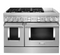 KitchenAid - 6.3 Cu. Ft. Freestanding Double Oven Dual Fuel True Convection Range with Self-Cleaning - Stainless steel Model: KFDC558JSS