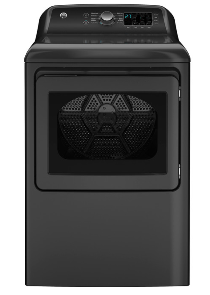 GE® 4.5 cu. ft. Capacity Washer with Water Level Control with GE® 7.4 cu. ft. Capacity Electric Dryer with Up To 120 ft. Venting and Sensor Dry