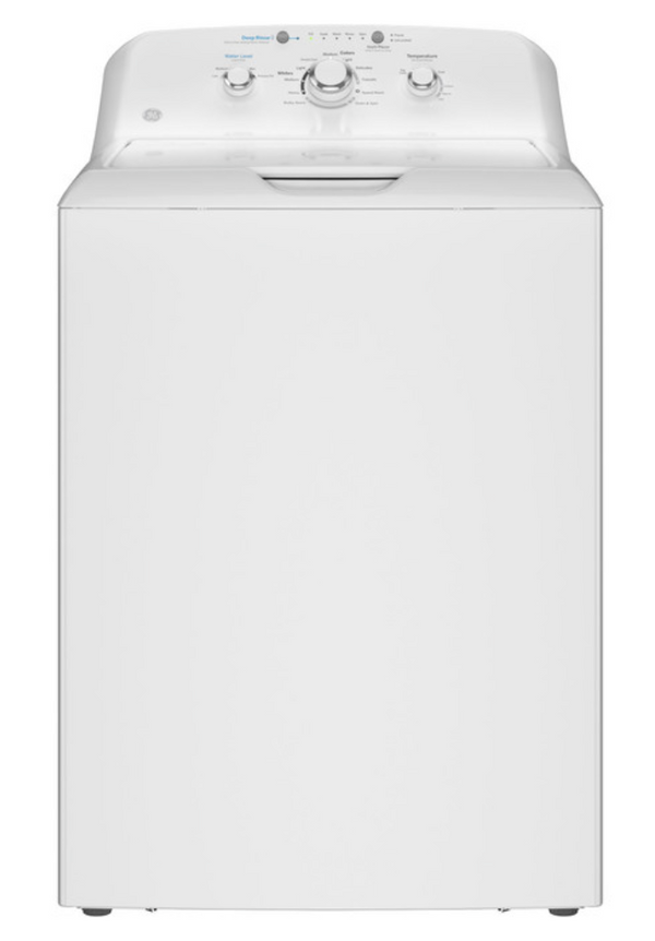 GE® 4.0 cu. ft. Capacity Washer with Stainless Steel Basket and Water Level Control  GTW325ASWWW