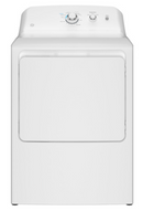 GE® 4.0 cu. ft. Capacity Washer with Stainless Steel Basket and Water Level Control  with GE 6.2 cu. ft. Capacity Electric Dryer with Up To 120 ft. Venting and Shallow Depth