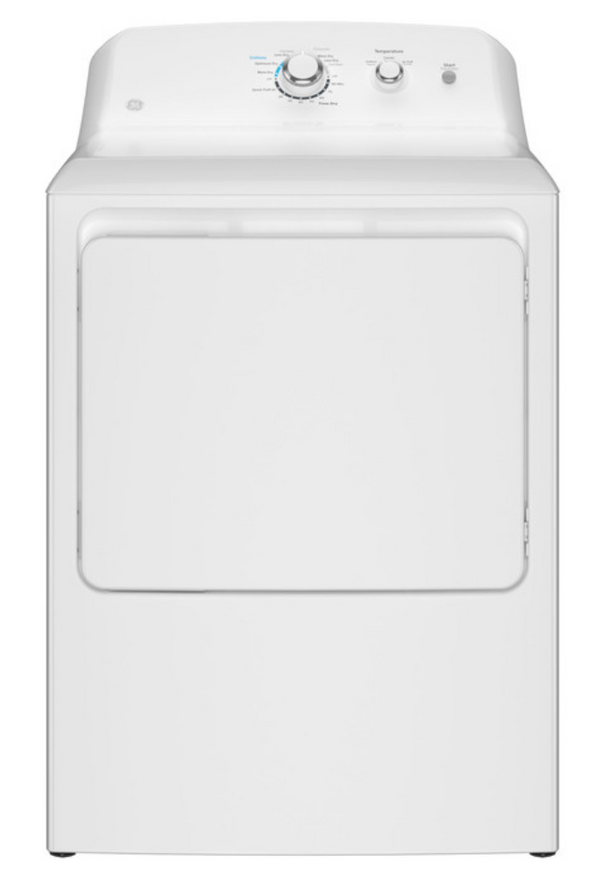 GE 6.2 cu. ft. Capacity Electric Dryer with Up To 120 ft. Venting and Shallow Depth  Model #: GTX33EASKWW