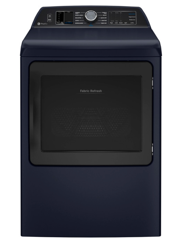GE Profile™ ENERGY STAR® 5.3 cu. ft. Capacity Washer with Smarter Wash Technology and Adaptive SmartDispense  GE Profile™ ENERGY STAR® 7.3 cu. ft. Capacity Smart Electric Dryer with Fabric Refresh