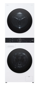 LG - 2.4 Cu. Ft. HE Smart Front Load Washer and 4.2 Cu. Ft. Electric Dryer WashTower wSteam and Ventless Heat Pump Technology - White Model: WKHC152HWA