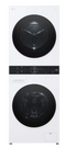 LG - 2.4 Cu. Ft. HE Smart Front Load Washer and 4.2 Cu. Ft. Electric Dryer WashTower wSteam and Ventless Heat Pump Technology - White Model: WKHC152HWA