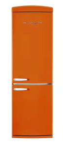 Unique Appliances Classic Retro 23.6 in 11.7 cu. ft. Frost Free Retro Bottom Freezer Refrigerator in Midnight Black, ENERGY STAR