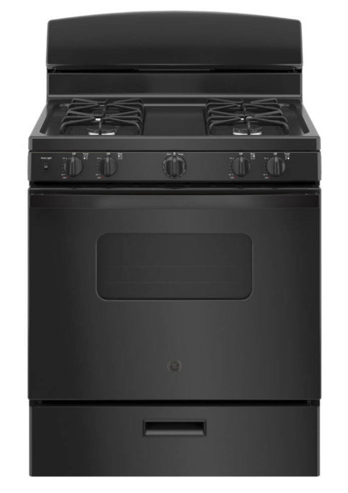 GE® 30" Free-Standing Front Control Gas Range