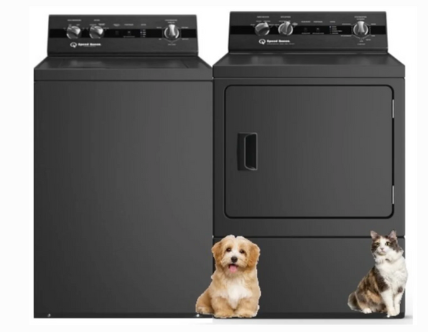 Speed Queen  TR7003BN 26 Inch Top Load Washer with 3.2 cu. ft. Capacity, Perfect Wash™, 16 Wash Cycle with 26 Inch Electric Dryer with 7.0 cu ft Capacity, Cylinder Light, Reversible Door, Lint Filter Guard, Sanitize, 4 Preset Cycles,