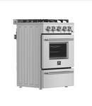 Forno Breno 24-Inch Freestanding Gas Range, Compact Design, Energy Efficient FFSGS6272-24