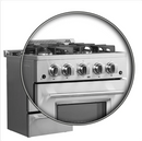 Forno Breno 24-Inch Freestanding Gas Range, Compact Design, Energy Efficient FFSGS6272-24