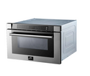 Forno Capoliveri 24-Inch Microwave Drawer, Stainless Steel, 1.2 cu.ft, 1000 Watts, Built-In, Touch Control LCD Display, Auto-Touch Open/Close, 11 Power Levels, Sensor Cooking FMWDR3000-24