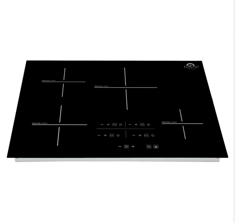 Forno Lecce 30-Inch 4-Zone Induction Cooktop, Touch Control, Multiple Power Levels, Safety Features, Sleek Design FCTIN0545-30