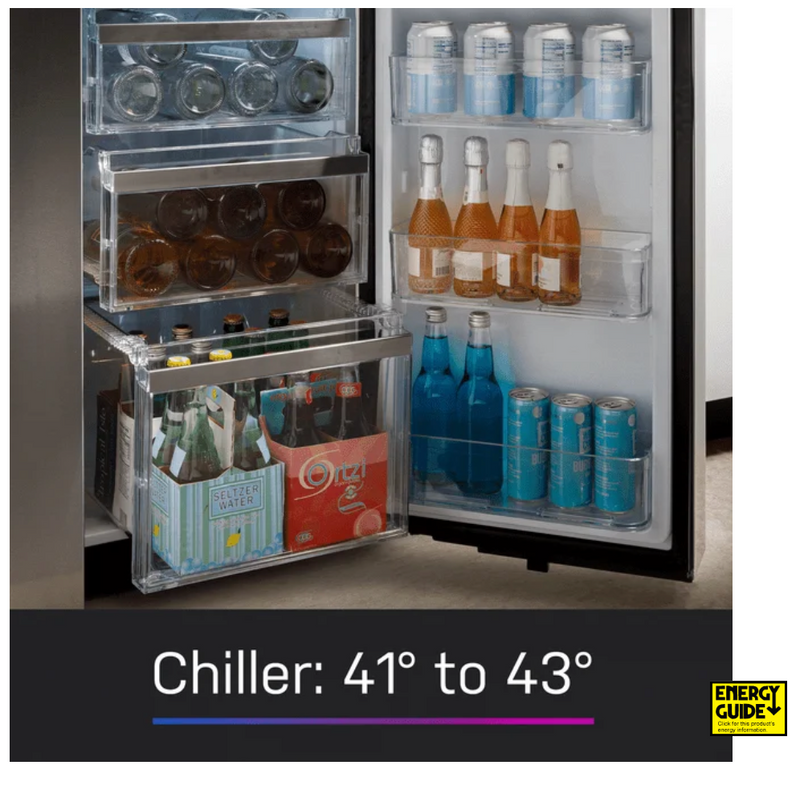 GE Profile™ ENERGY STAR® 22.9 Cu. Ft. Counter-Depth Quad-Door Refrigerator with Dual-Dispense AutoFill Pitcher and Door in Door  Model