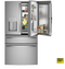 GE Profile™ 22.4 Cu. Ft. Smart Counter-Depth Fingerprint Resistant 4-Door French-Door Refrigerator with Door In Door  Model