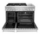 KitchenAid - 6.3 Cu. Ft. Freestanding Double Oven Dual Fuel True Convection Range with Self-Cleaning - Stainless steel Model: KFDC558JSS