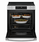 GE Profile   30 Inch Smart Slide-In Induction Range with 4 Heating Elements, 5.3 cu. ft. Capacity, Convection, Storage Drawer, Steam Clean, No Preheat, Air Fry, EasyWash™ Oven Tray, Warm Mode, Chef Connect, Enhanced Shabbos Mode Capable, and ADA Compliant