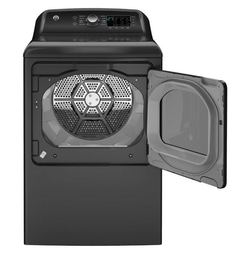 GE® 4.5 cu. ft. Capacity Washer with Water Level Control with GE® 7.4 cu. ft. Capacity Electric Dryer with Up To 120 ft. Venting and Sensor Dry