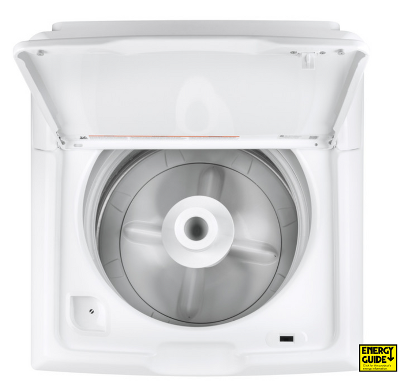 GE® 4.0 cu. ft. Capacity Washer with Stainless Steel Basket and Water Level Control  with GE 6.2 cu. ft. Capacity Electric Dryer with Up To 120 ft. Venting and Shallow Depth