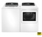 GE® 4.5 cu. ft. Capacity Washer with Water Level Control with GE® 7.4 cu. ft. Capacity Electric Dryer with Up To 120 ft. Venting and Sensor Dry