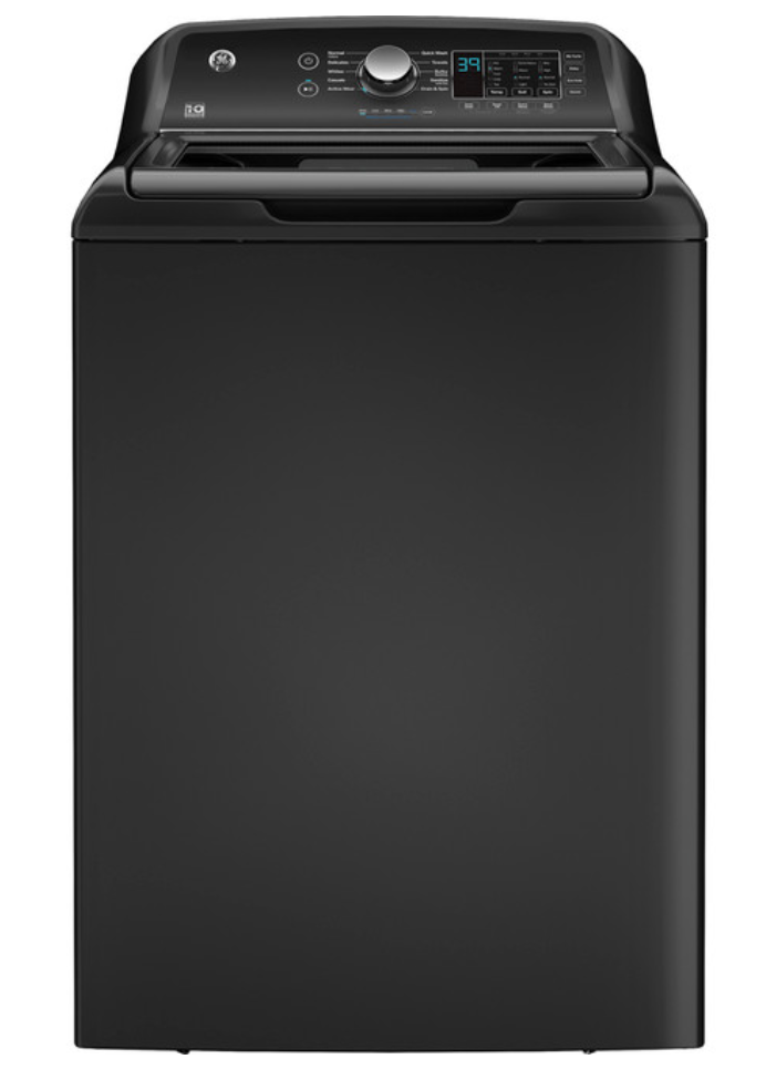 GE® 4.5 cu. ft. Capacity Washer with Water Level Control with GE® 7.4 cu. ft. Capacity Electric Dryer with Up To 120 ft. Venting and Sensor Dry
