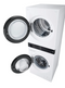 LG - 2.4 Cu. Ft. HE Smart Front Load Washer and 4.2 Cu. Ft. Electric Dryer WashTower wSteam and Ventless Heat Pump Technology - White Model: WKHC152HWA