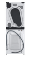 LG - 2.4 Cu. Ft. HE Smart Front Load Washer and 4.2 Cu. Ft. Electric Dryer WashTower wSteam and Ventless Heat Pump Technology - White Model: WKHC152HWA