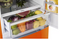 Unique Appliances Classic Retro 23.6 in 11.7 cu. ft. Frost Free Retro Bottom Freezer Refrigerator in Midnight Black, ENERGY STAR