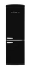 Unique Appliances Classic Retro 23.6 in 11.7 cu. ft. Frost Free Retro Bottom Freezer Refrigerator in Midnight Black, ENERGY STAR