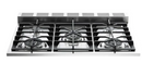 Verona VPFSGG365DSS 36 inch Prestige Series Freestanding Gas Double Oven Range with 5 Sealed Burners, 3.9 cu. ft. Oven Capacity, Convection