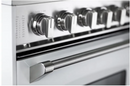 Verona VPFSGG365DSS 36 inch Prestige Series Freestanding Gas Double Oven Range with 5 Sealed Burners, 3.9 cu. ft. Oven Capacity, Convection