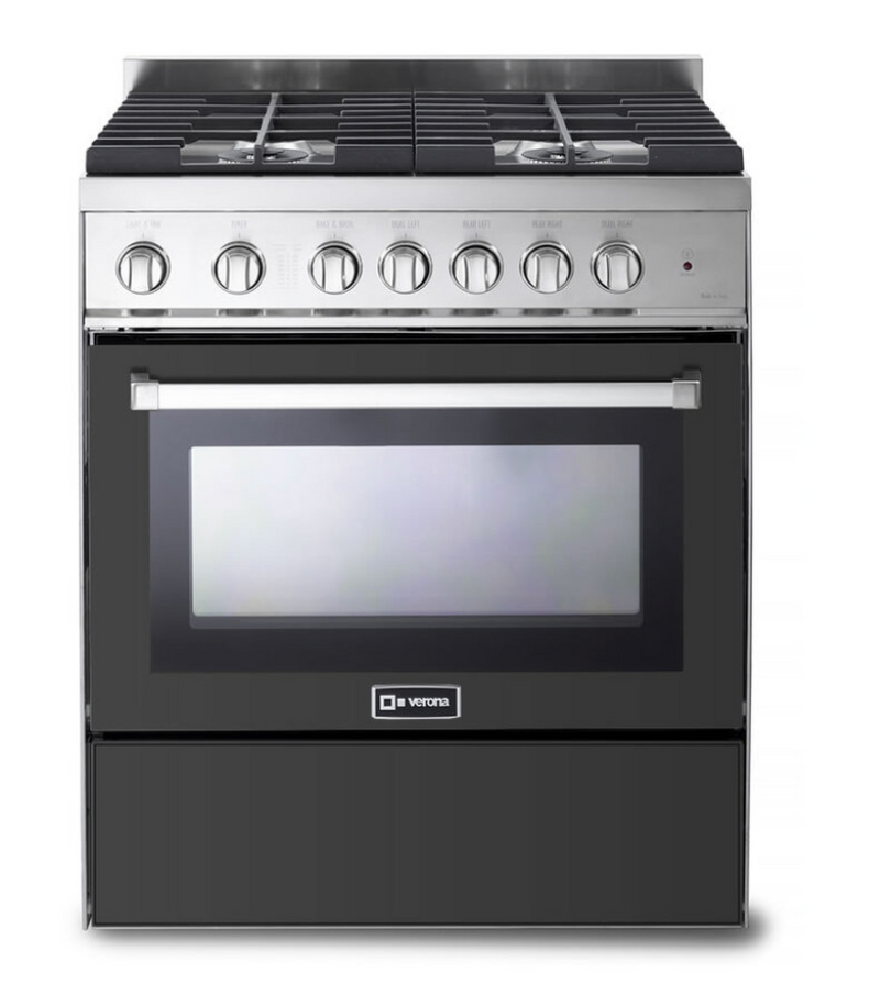 Verona  30 inch Freestanding Gas Range with 4 Sealed Burners, 3.6 cu. ft. Oven Capacity and Convection Oven