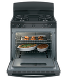 GE® 30" Free-Standing Front Control Gas Range