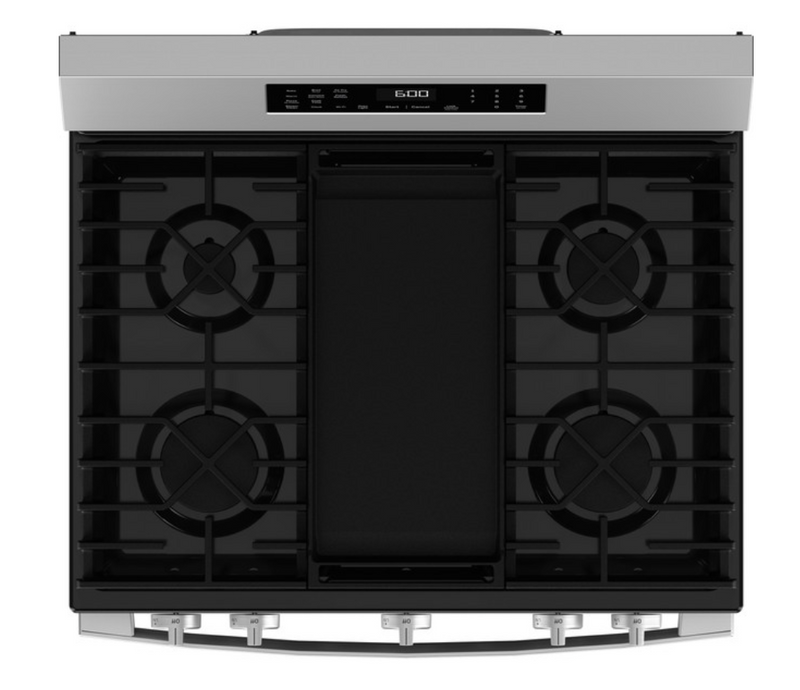 GE® 30" Free-Standing Gas Convection Range with No Preheat Air Fry and EasyWash™ Oven Tray
