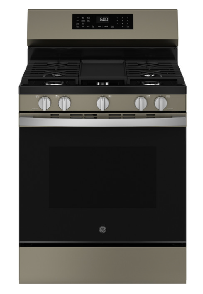 GE® 30" Free-Standing Gas Convection Range with No Preheat Air Fry and EasyWash™ Oven Tray
