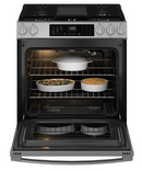 GE® 30" Slide-In Front-Control Convection Gas Range with No Preheat Air Fry and EasyWash™ Oven Tray