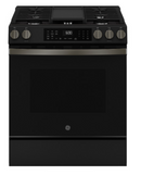 GE® 30" Slide-In Front-Control Convection Gas Range with No Preheat Air Fry and EasyWash™ Oven Tray