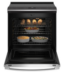 GE Profile™ ENERGY STAR® 30" Smart Slide-In Fingerprint Resistant Front-Control Induction and Convection Range with No Preheat Air Fry  Model