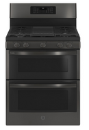 GE Profile™ 30" Free-Standing Gas Double Oven Convection Fingerprint Resistant Range with No Preheat Air Fry