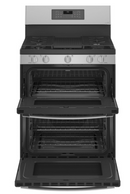 GE Profile™ 30" Free-Standing Gas Double Oven Convection Fingerprint Resistant Range with No Preheat Air Fry