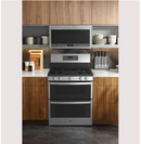 GE Profile™ 30" Free-Standing Gas Double Oven Convection Fingerprint Resistant Range with No Preheat Air Fry