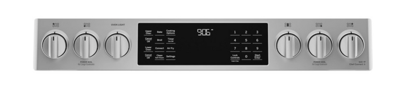 GE Profile™ 30" Smart Slide-In Front-Control Gas Double Oven Convection Fingerprint Resistant Range  Model