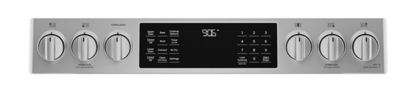 GE Profile™ 30" Smart Slide-In Front-Control Gas Double Oven Convection Fingerprint Resistant Range  Model