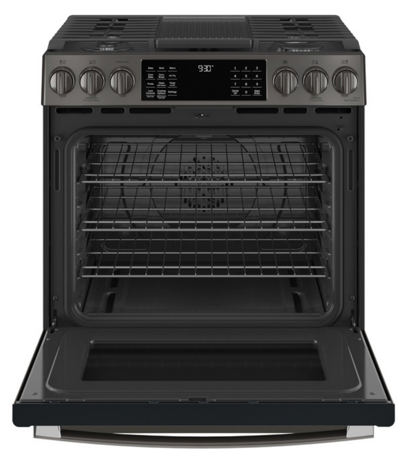 GE Profile™ 30" Smart Slide-In Front-Control Gas Range with No Preheat Air Fry  Model