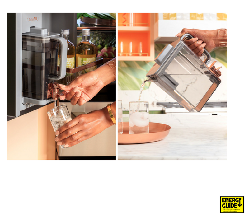 CAFÉ™ ENERGY STAR® 23.2 Cu. Ft. Smart Counter-Depth 4-Door French-Door Refrigerator With Dual-Dispense AutoFill Pitcher CJE23DP3WD1